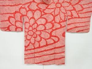 本総絞り　花模様ロング絵羽道行コート